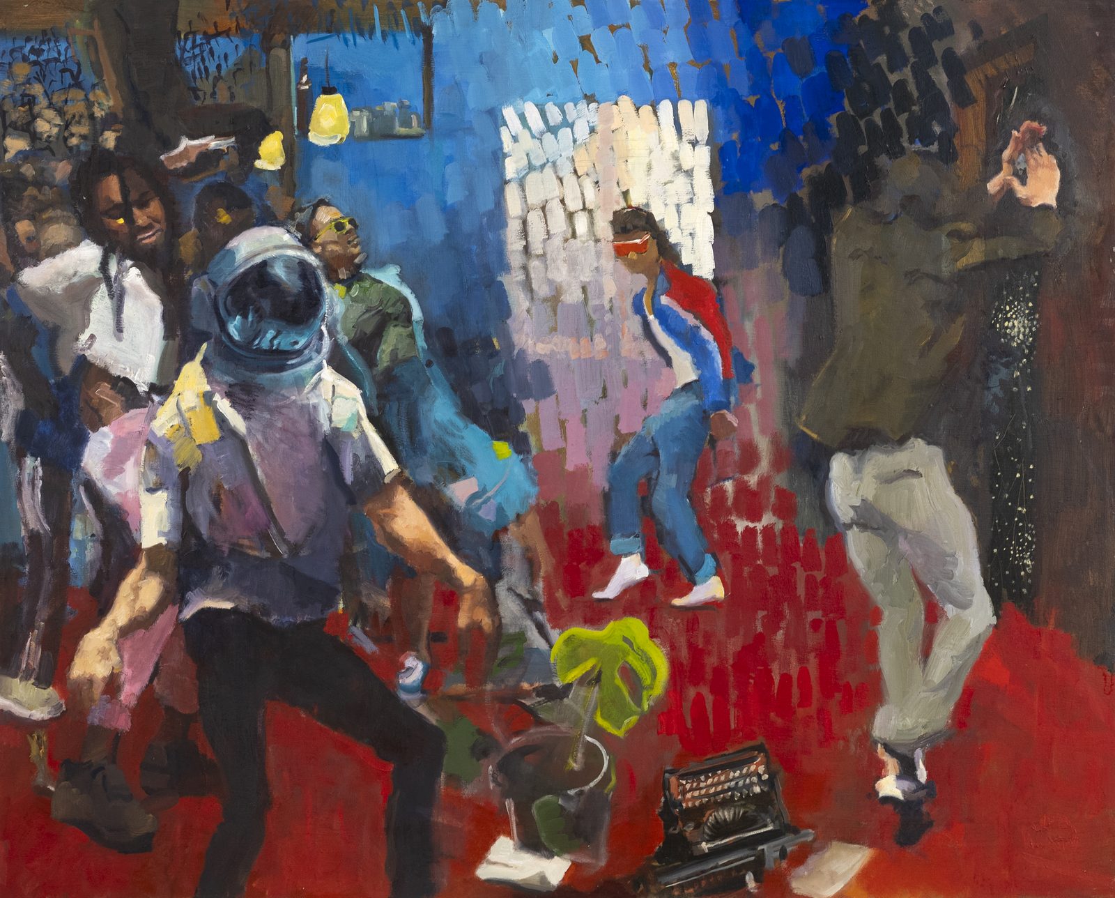 Dance My Way Out, Oil on linen, 60×30 in, 2021, by Soraya Hutchinson