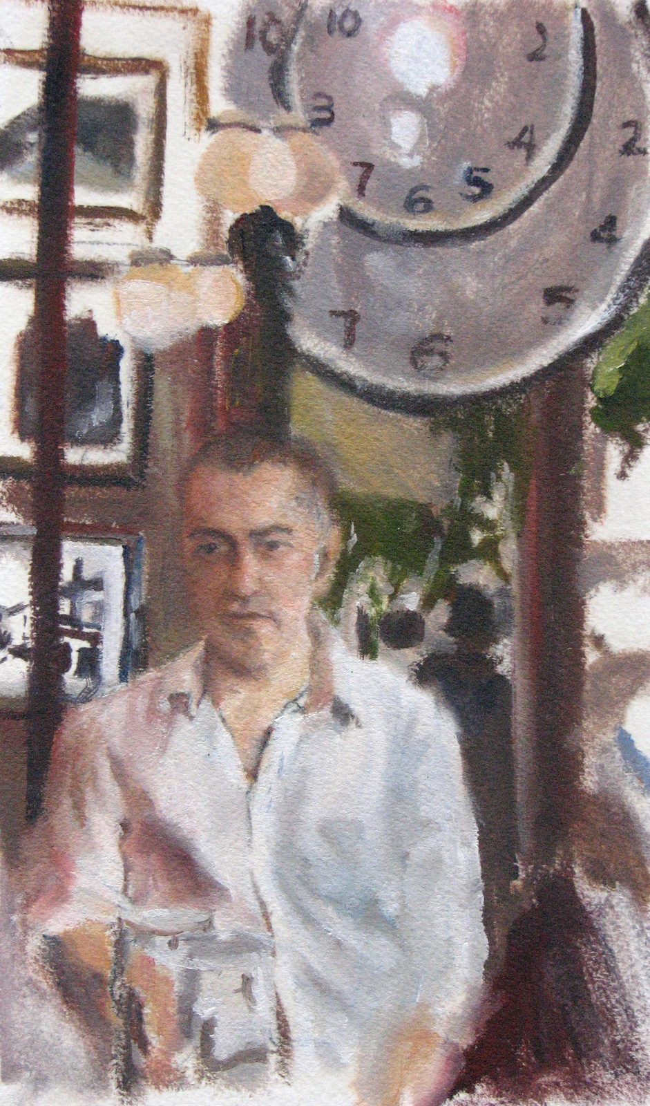 Sheltime, Watercolor on paper, 6×12 in, 2012, by Soraya Hutchinson