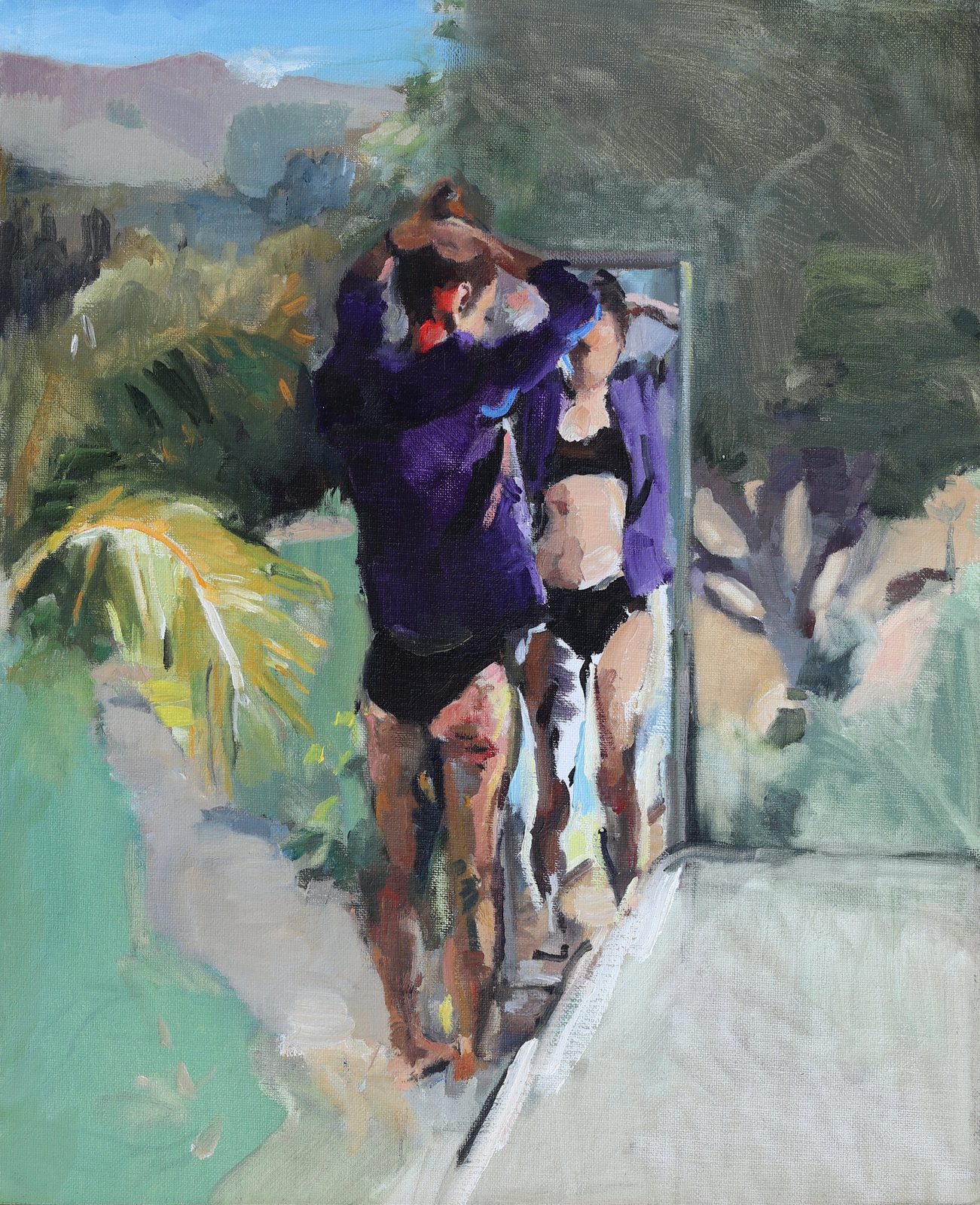 Crossroads, Oil on linen, 18×22 in, 2023, by Soraya Hutchinson