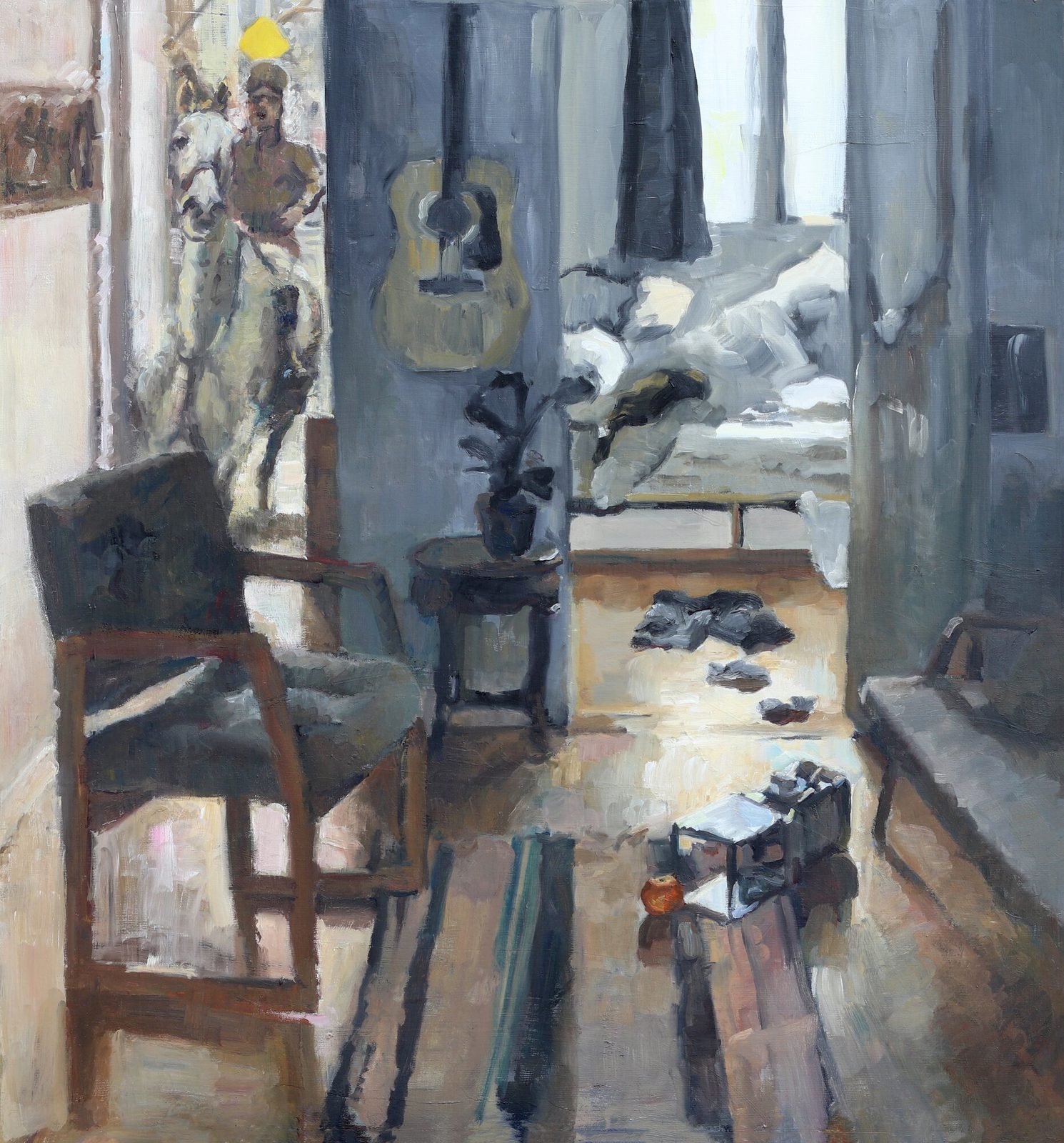 Wounded Light, Oil on panel, 24×24 in, 2023, by Soraya Hutchinson