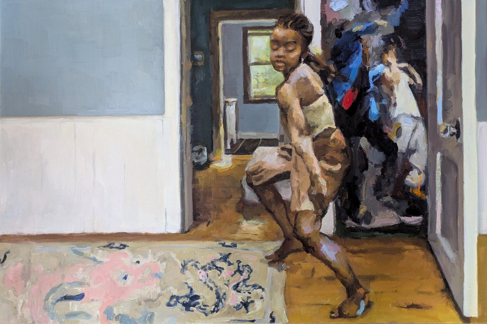 Secret Connection, Oil on canvas, 36×24 in, 2024, by Soraya Hutchinson